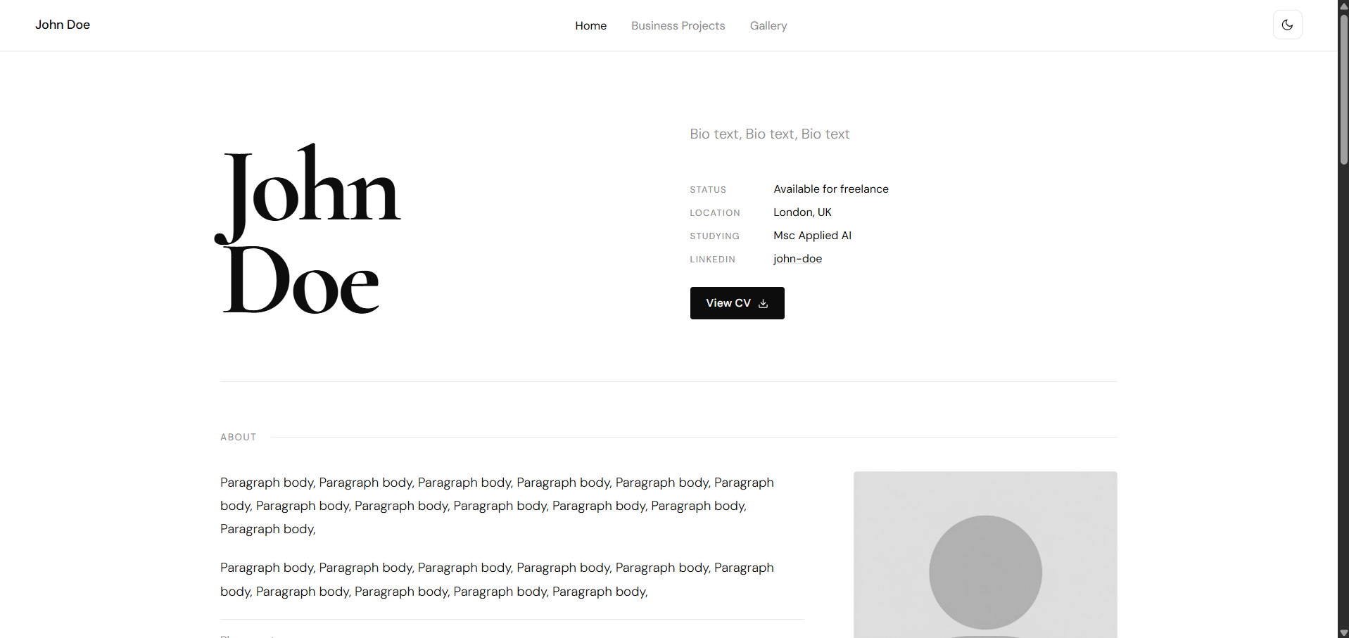 Editable Portfolio